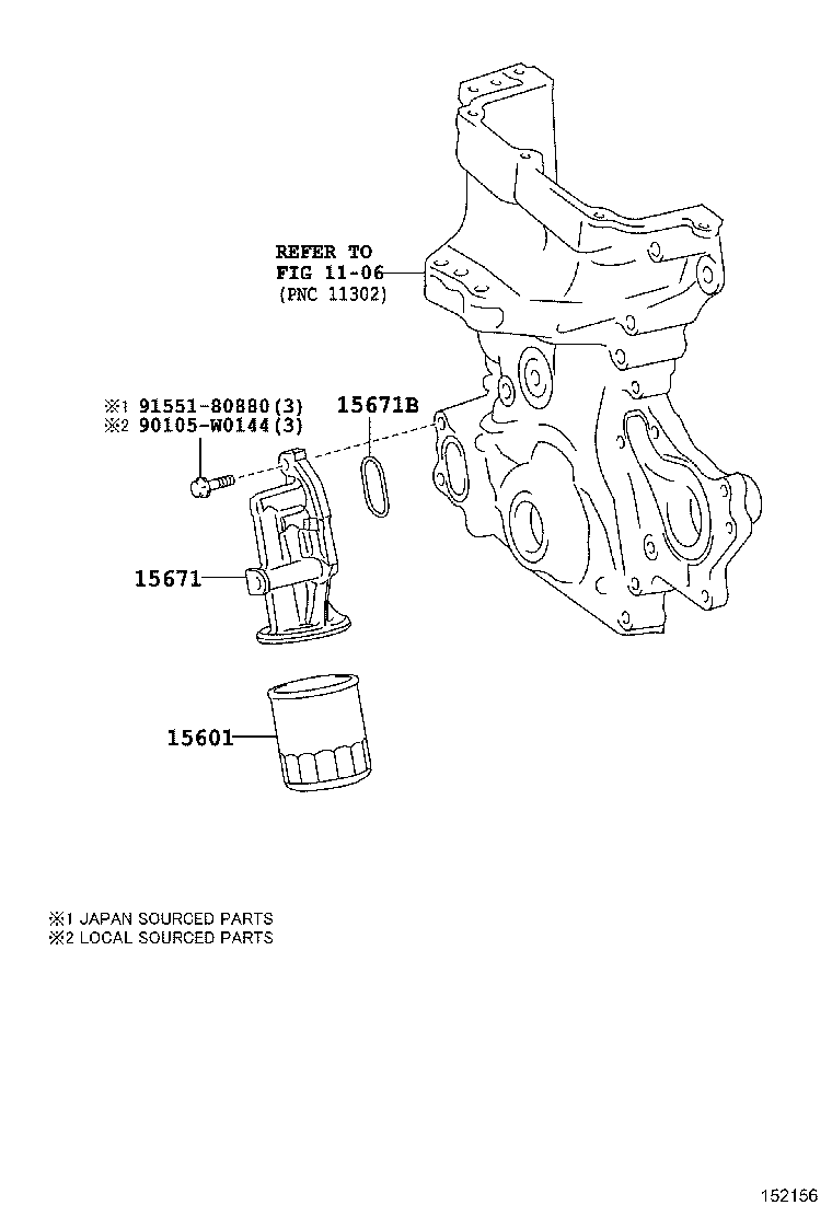 TOYOTA 9091510003 - Oil Filter parts5.com