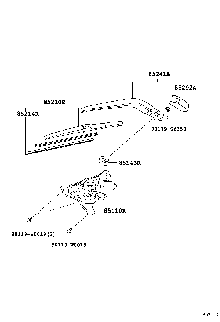 LEXUS 85242-0R010 - Pyyhkijänsulka parts5.com