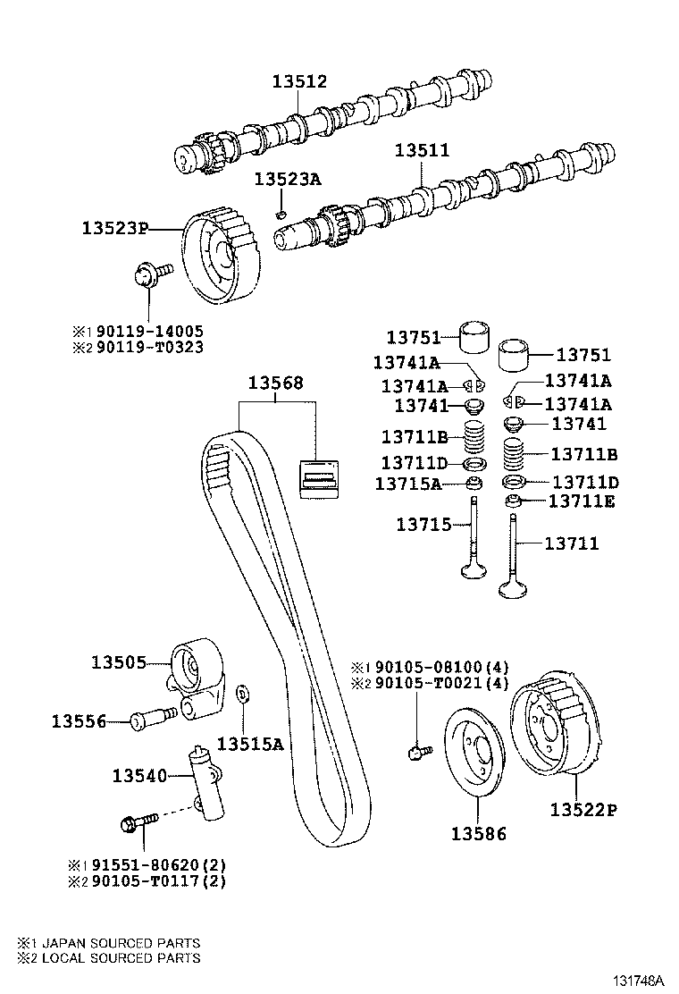 Berliet 13568-09131 - Timing Belt Set parts5.com