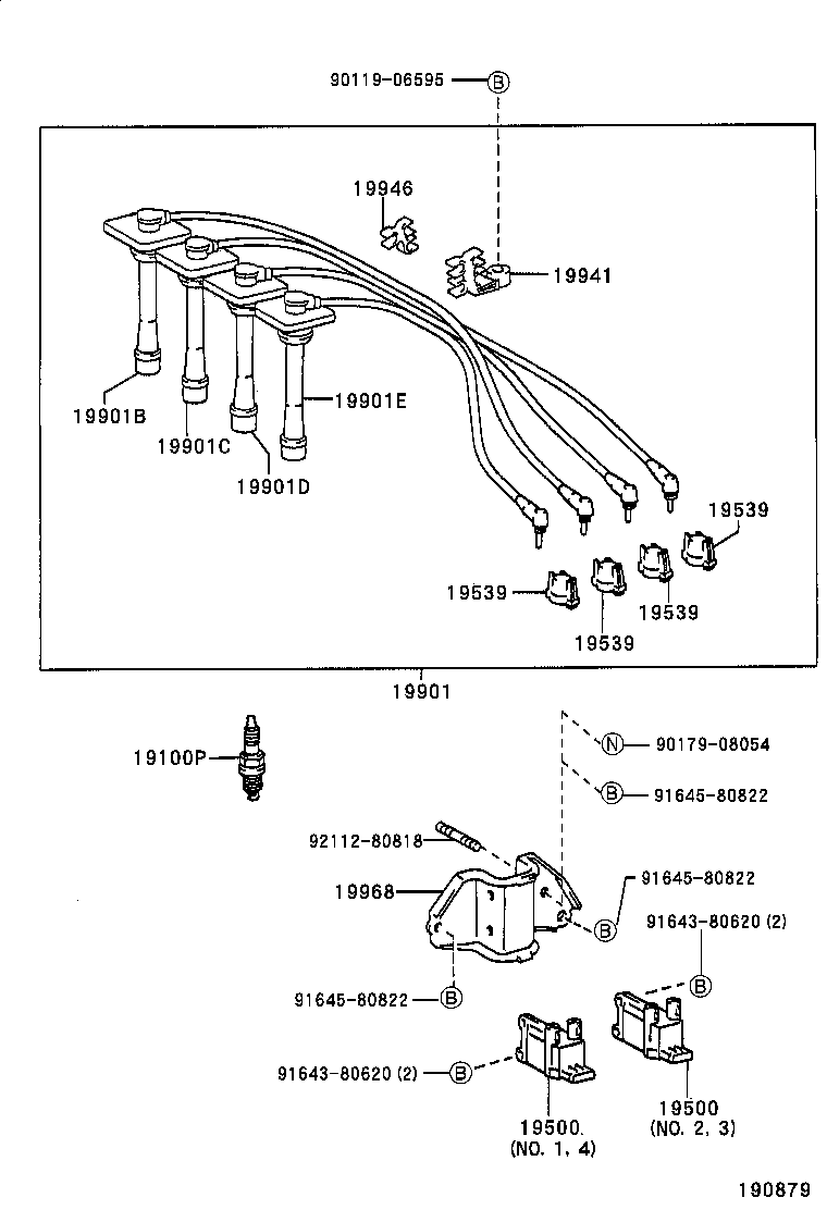 TOYOTA 90919-01192 - Sytytystulppa parts5.com