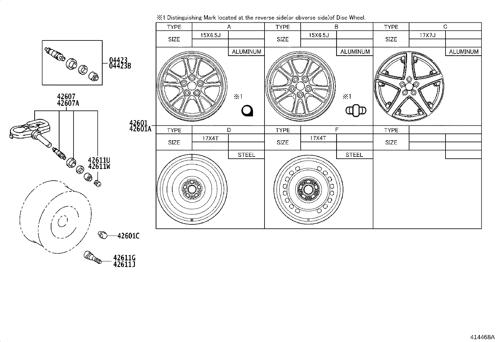 LEXUS 4260742021 - Senzor, sistem de control al presiunii pneuri parts5.com