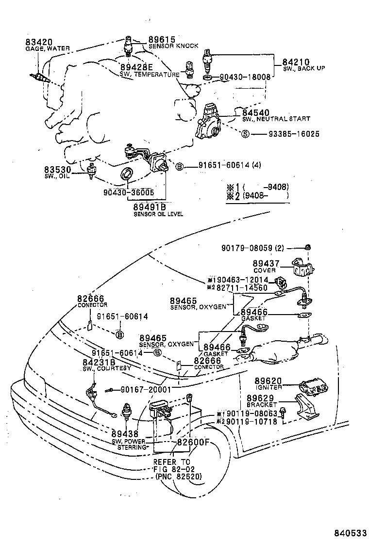 TOYOTA 83530-14060 - Αισθητήρας, πίεση λαδιού parts5.com