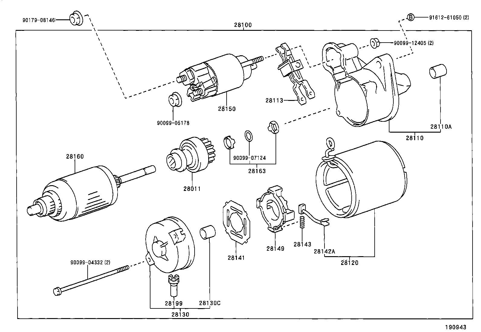 TOYOTA 28100-23020 - Starter parts5.com