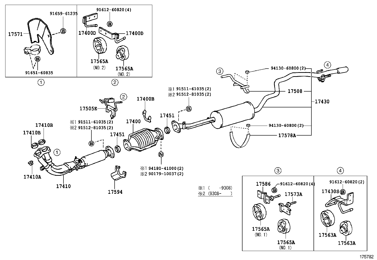 TOYOTA 9165160835 - Βίδα, σύστημα εξάτμισης parts5.com