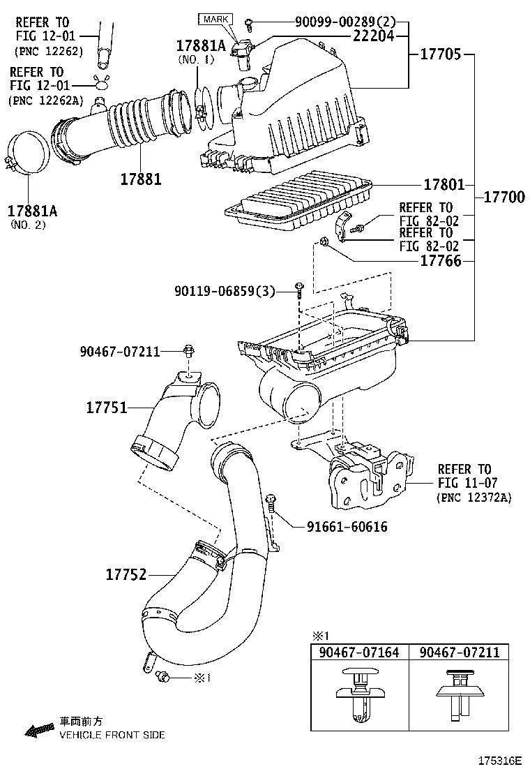 LEXUS 17801-21050 - Φίλτρο αέρα parts5.com