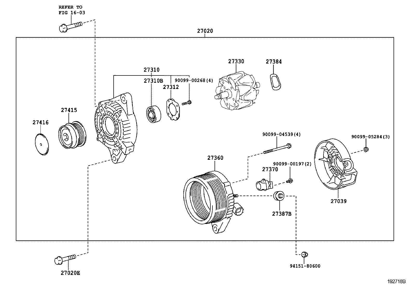 LEXUS 27060-37011 - Polea, alternador parts5.com