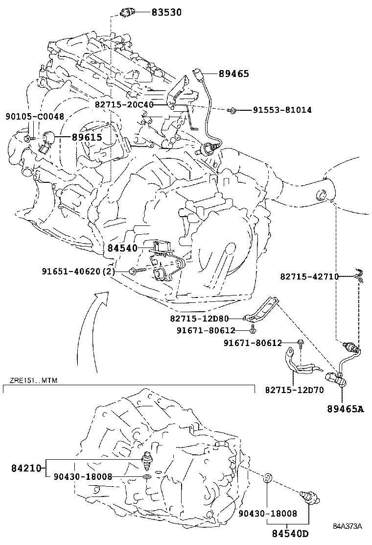 TOYOTA 89465 12800 - Sonda Lambda parts5.com