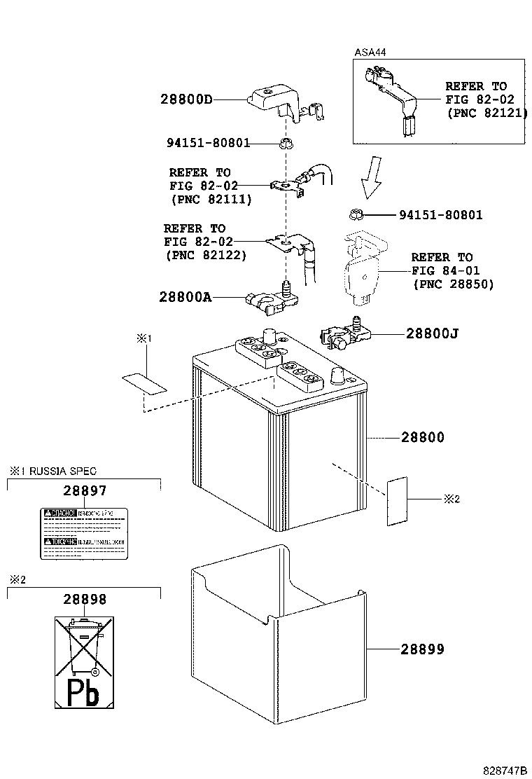 TOYOTA 28800-26150 - Μπαταρία εκκίνησης parts5.com