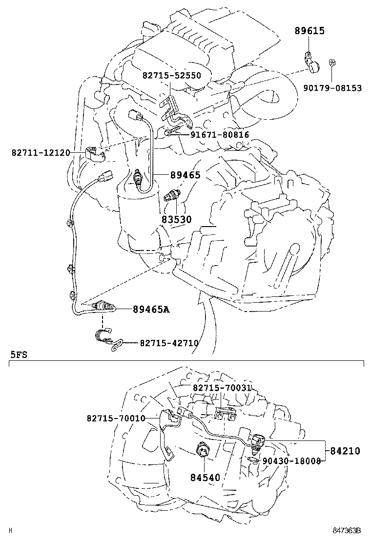 TOYOTA 894650D110 - Sonda lambda parts5.com