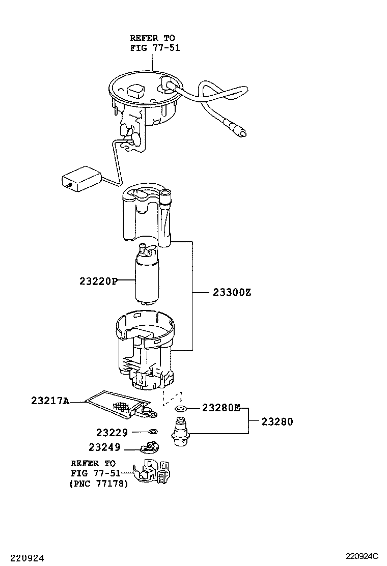 Daihatsu 2322128020 - Fuel Pump parts5.com