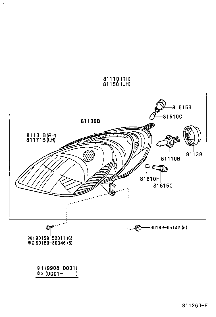 TOYOTA 90981-22002 - Bulb, fog light parts5.com