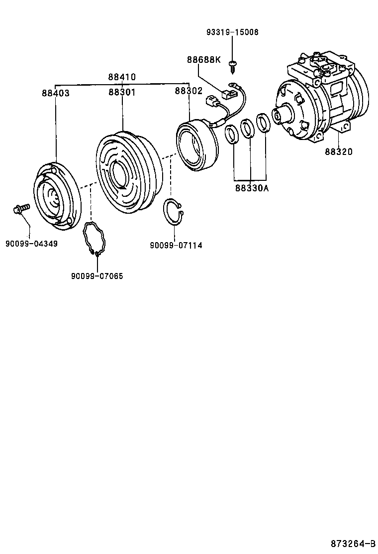 TOYOTA 88320-35670 - Kompressor,kliimaseade parts5.com