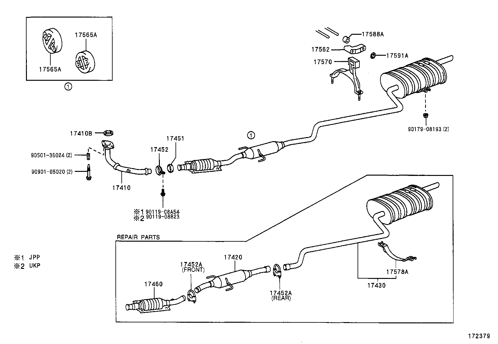 TOYOTA 9046115016 - Toruühendus,väljalaskesüsteem parts5.com