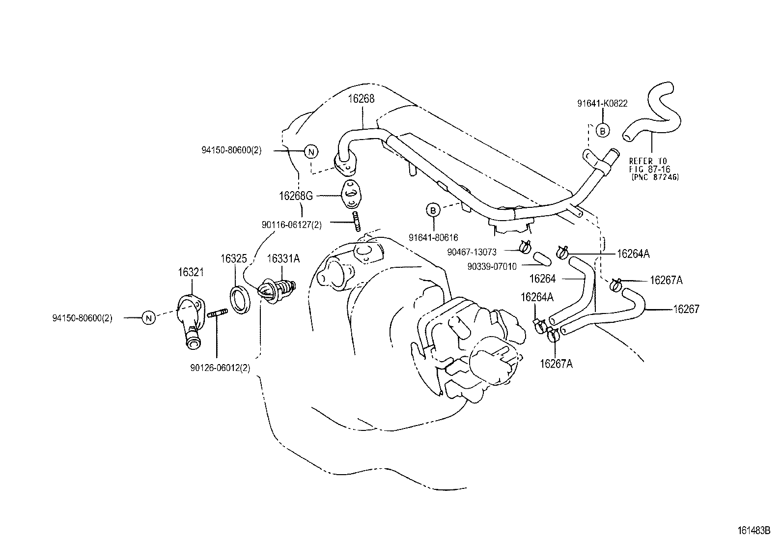 Daihatsu 90916-03084 - Thermostat, Kühlmittel parts5.com