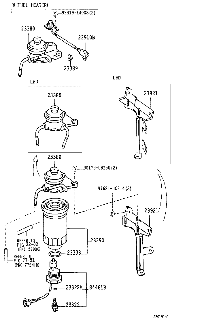 Suzuki 2339064480 - Fuel filter parts5.com