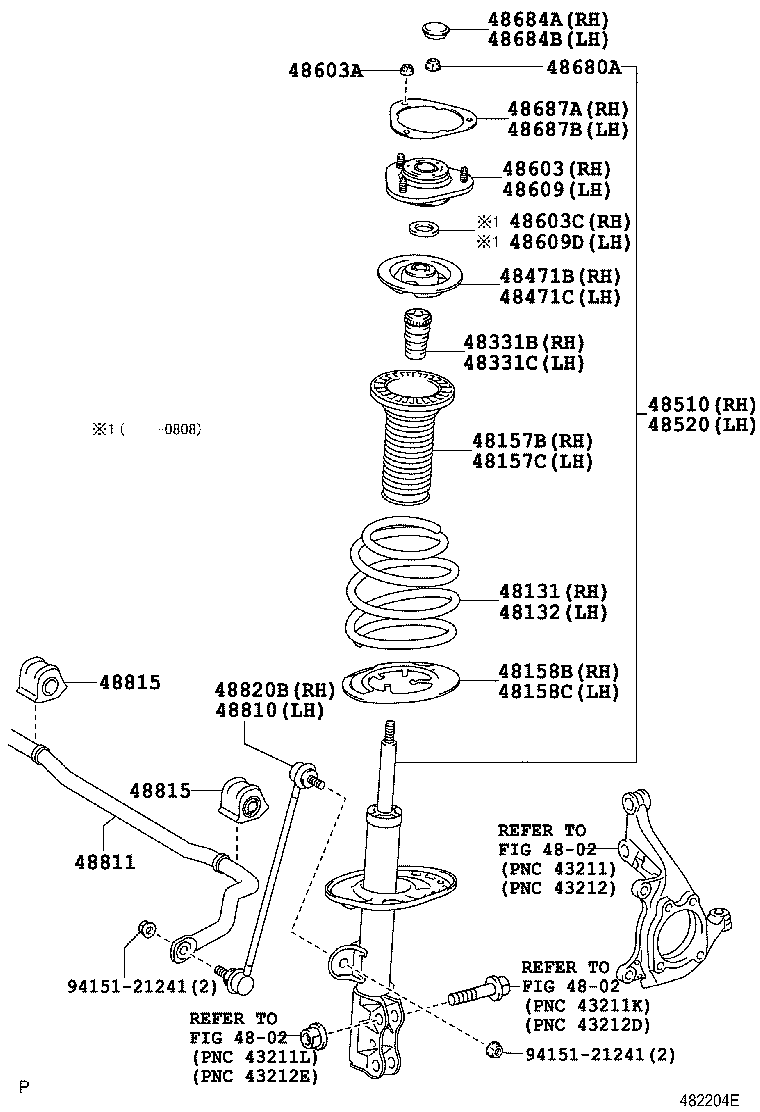 TOYOTA 48331-42030 - Amortizor parts5.com