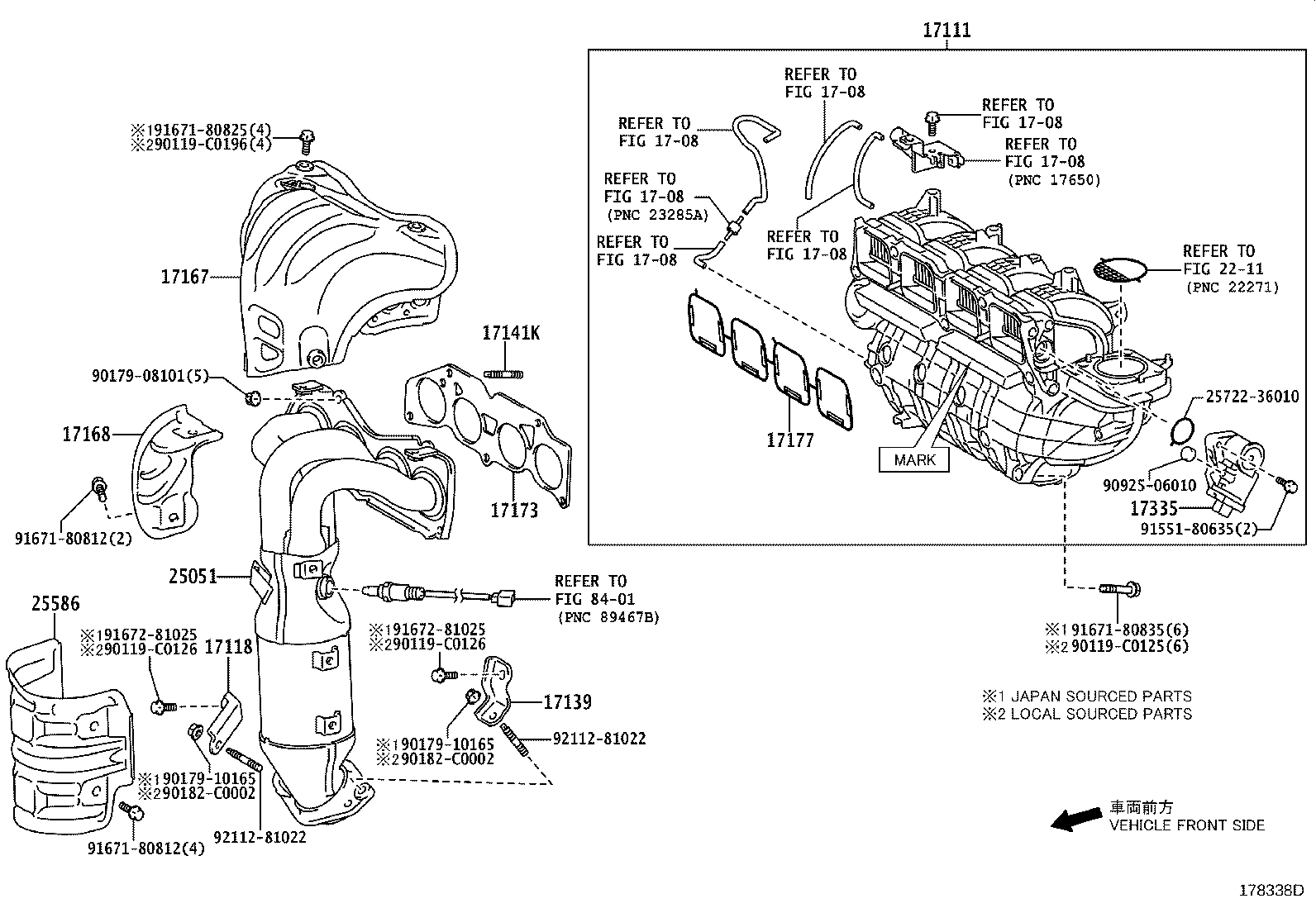 TOYOTA 17173-0V020 - Gasket, exhaust manifold parts5.com