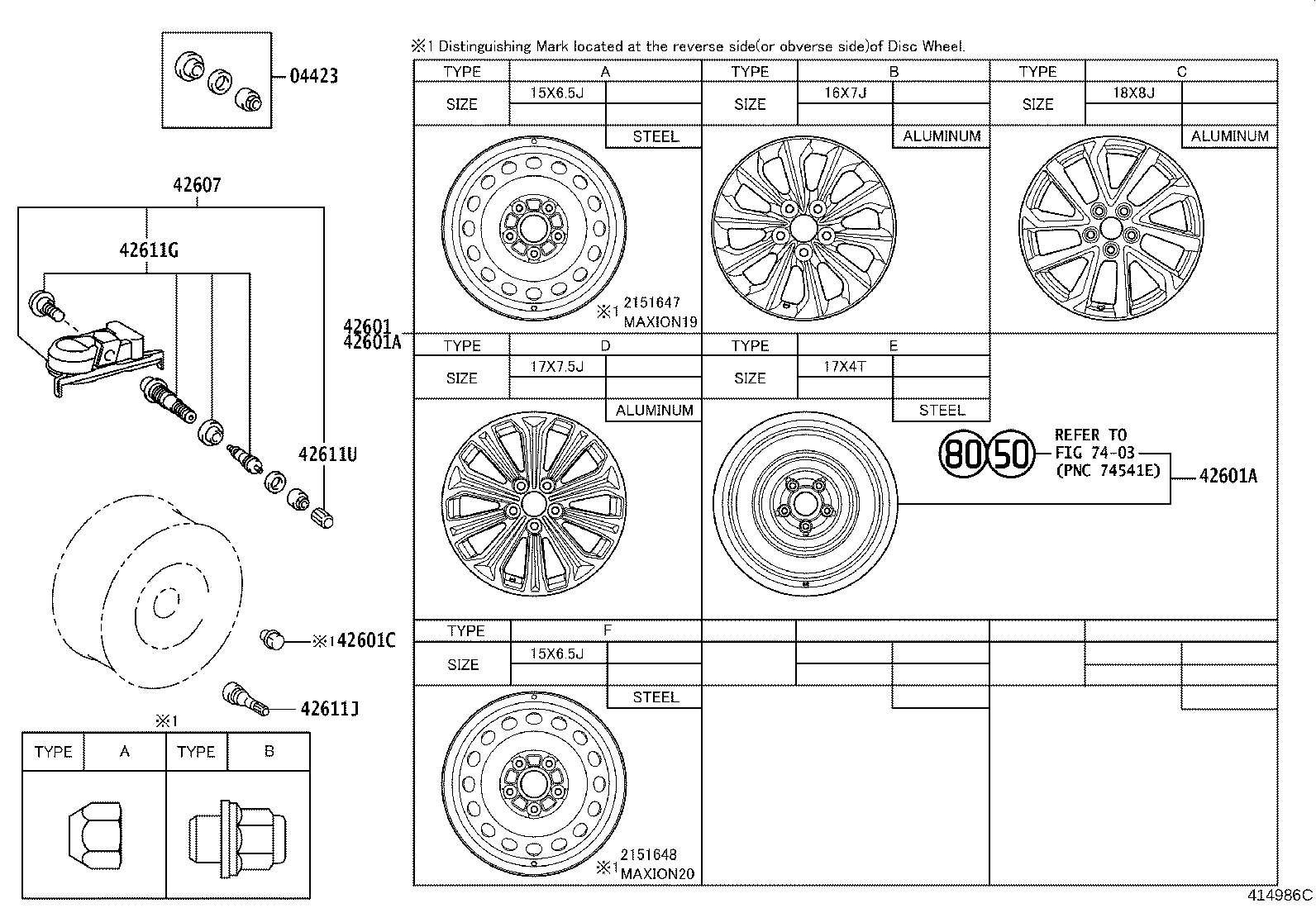 TOYOTA 42607-02070 - Senzor točka, sistem za kontrolu pritiska u pneumaticima parts5.com