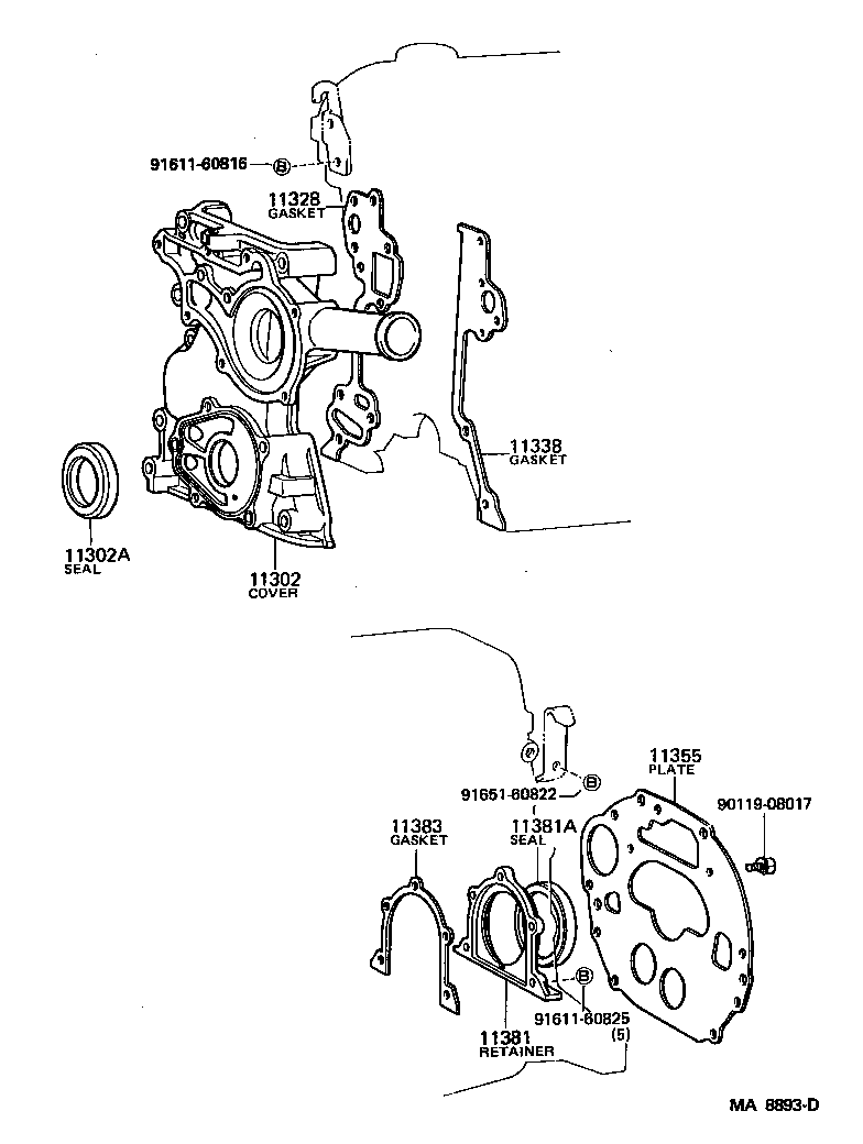 TOYOTA 90311-80010 - Radialna oljna tesnilka za gred, rocicna gred parts5.com