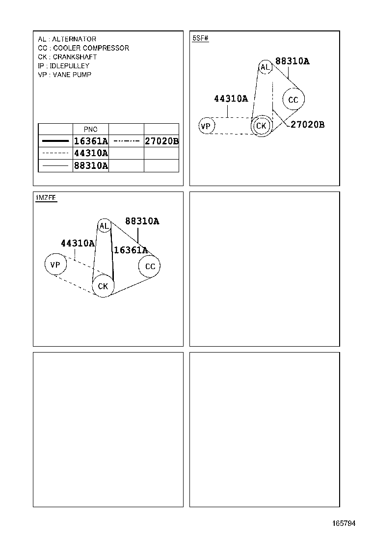 TOYOTA 90080-91087 - V-Ribbed Belt parts5.com