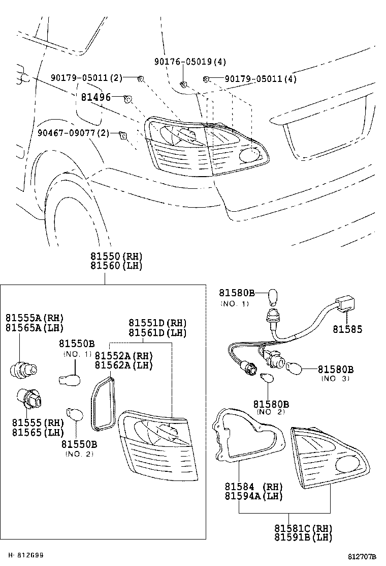 TOYOTA 90981-11048 - Λυχνία, φωτισμός πίνακα οργάνων parts5.com