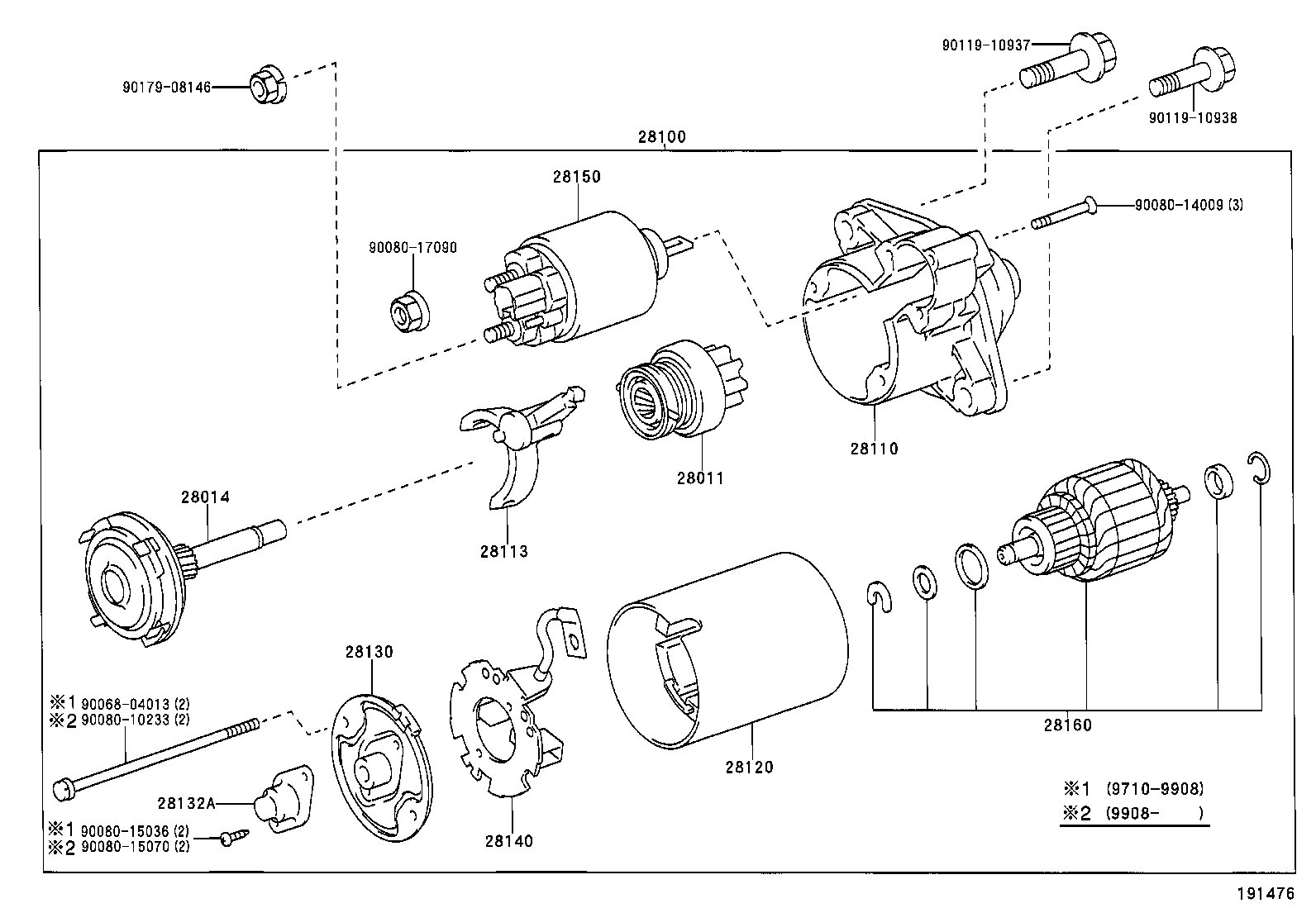 TOYOTA 281200B020 - Rozrusznik parts5.com