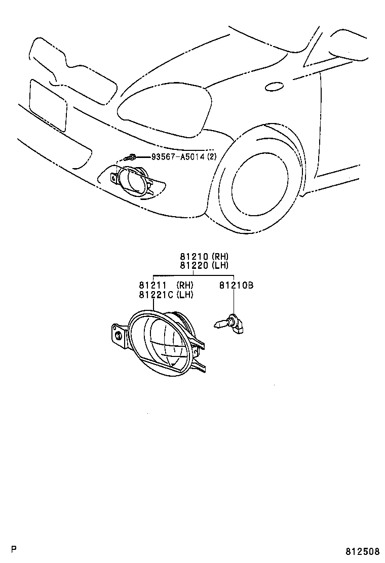 TOYOTA 90981-WD009 - Żiarovka pre hmlové svetlo parts5.com