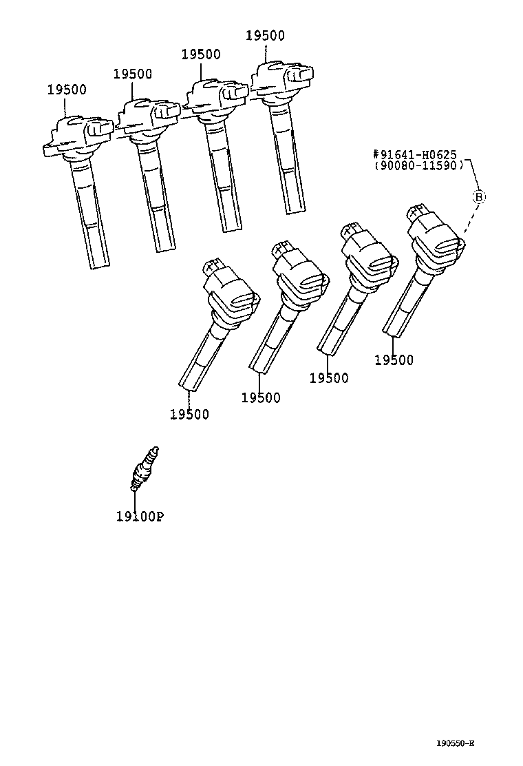 TOYOTA 90080-91180 - Świeca zapłonowa parts5.com