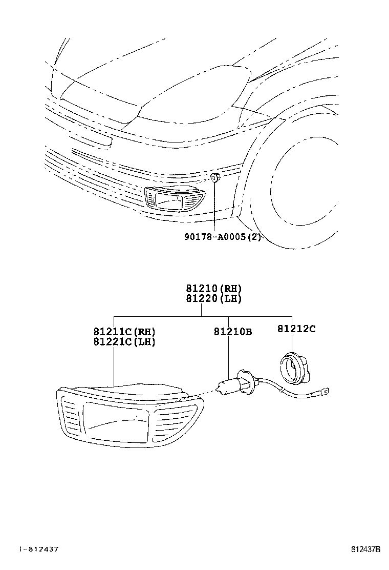 TOYOTA 9008081084 - Žarulja, maglenka parts5.com