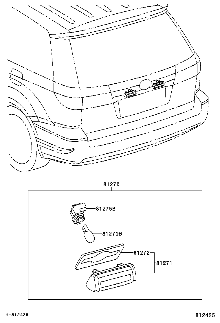 TOYOTA 9008498043 - Izzó, műszerfal-világítás parts5.com