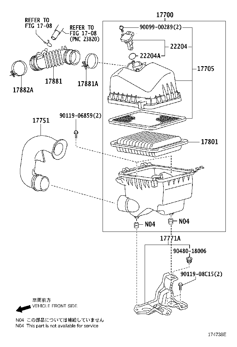 TOYOTA 22204-0C020 - Débitmètre de masse d'air parts5.com