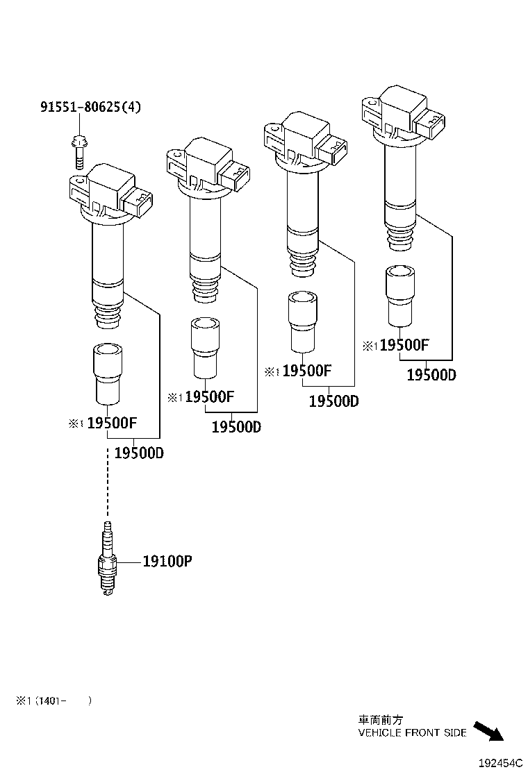 TOYOTA 90919 01240 - Sytytystulppa parts5.com