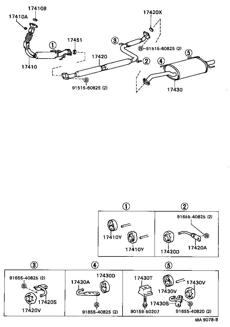 TOYOTA 90917-06047 - Στεγανοποιητικός δακτύλιος, σωλήνας εξάτμισης parts5.com