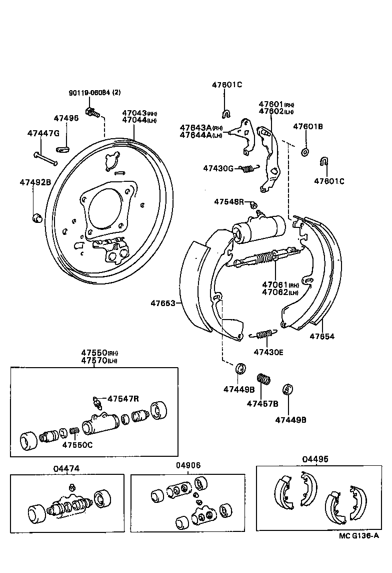 TOYOTA 47570 32010 - Cilindru receptor frana parts5.com