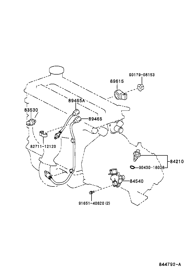 TOYOTA 89465-0D030 - Lambda Sensor parts5.com