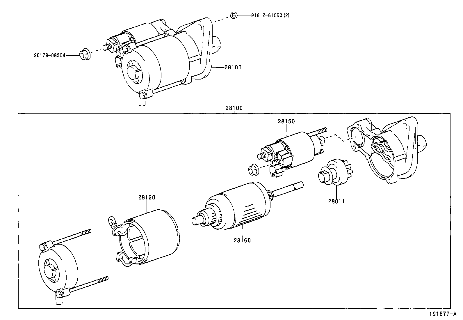 TOYOTA 28100-0J020 - Starter parts5.com