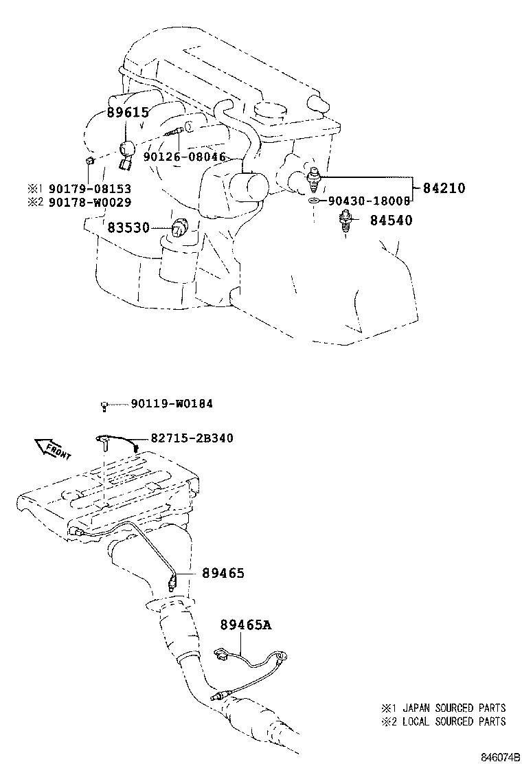 TOYOTA 89465 05090 - Lambda-sonda parts5.com