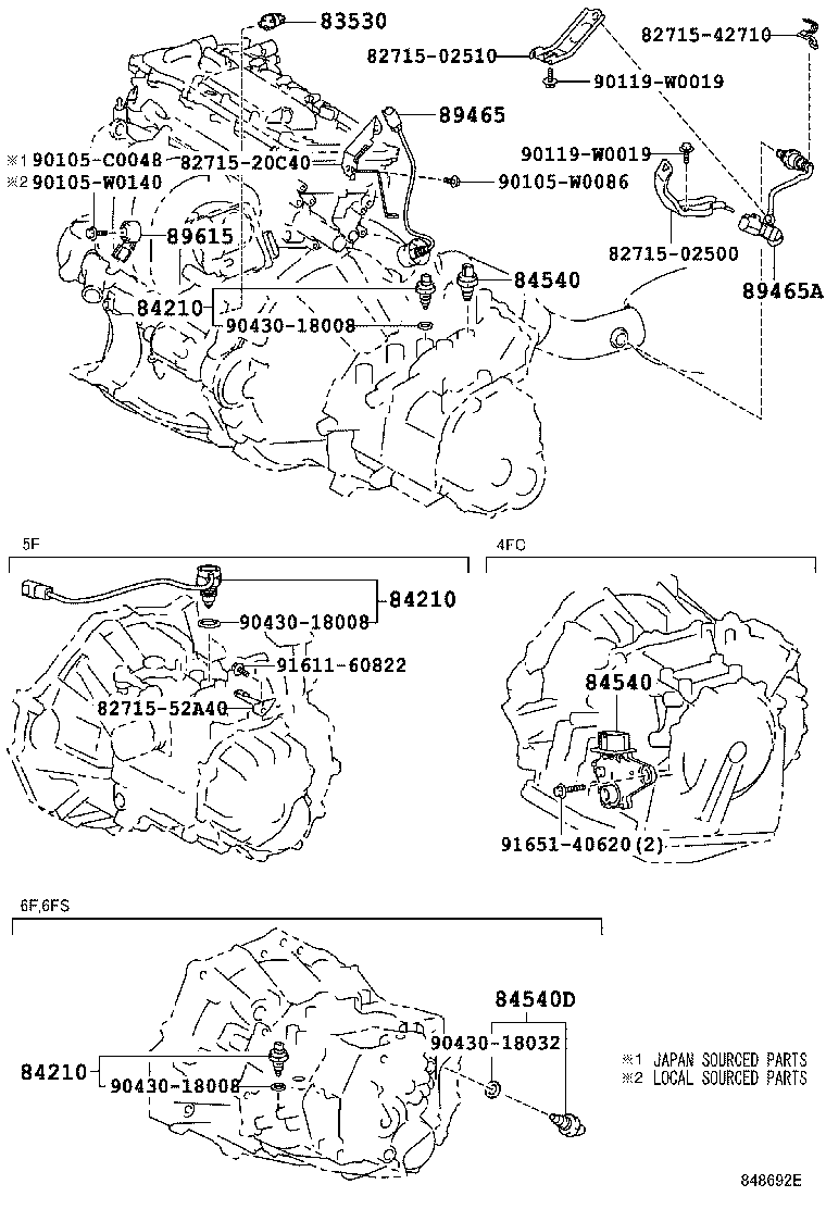 TOYOTA 89465-02310 - Sonda Lambda parts5.com