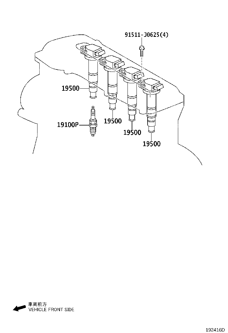 TOYOTA 90919-01237 - Gyújtógyertya parts5.com