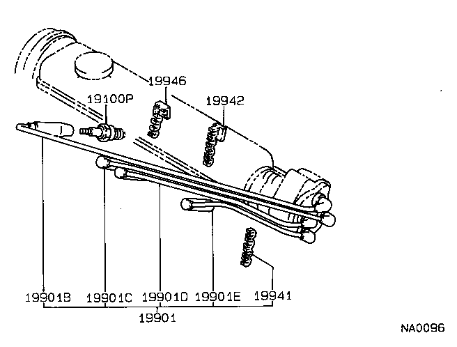 LEXUS 90919-01064 - Запалителна свещ parts5.com