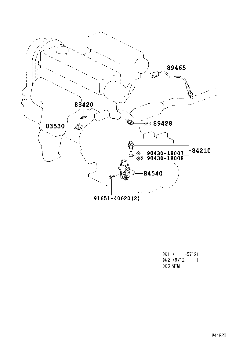 TOYOTA 89465-10070 - Αισθητήρας λάμδα parts5.com