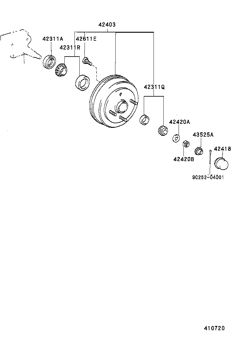 FORD USA 9036617010 - Kerékcsapágy készlet parts5.com