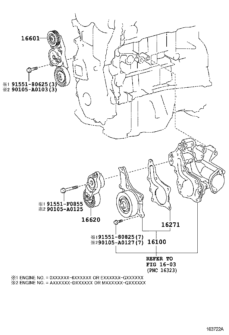 TOYOTA 166200V010 - Tendeur de courroie, courroie trapézoïdale à nervures parts5.com