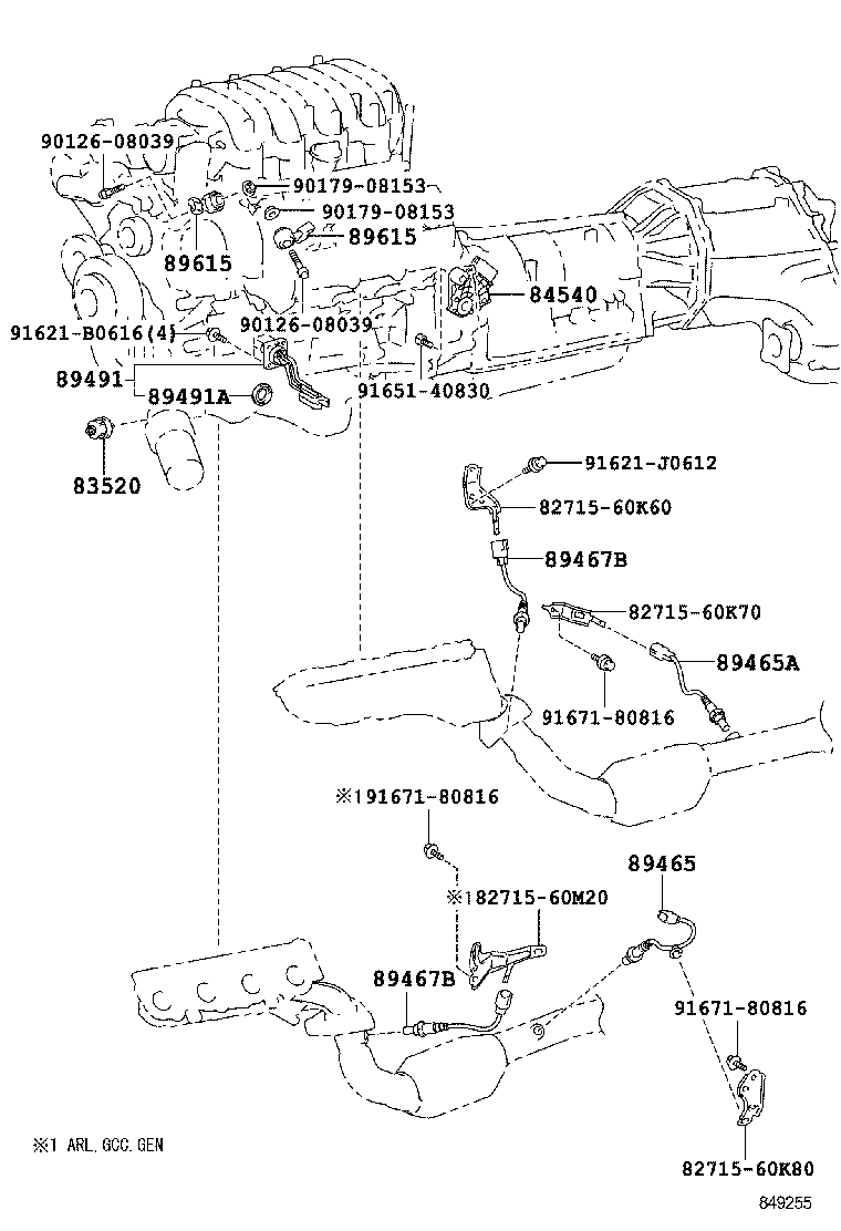 TOYOTA 8946536040 - Αισθητήρας λάμδα parts5.com