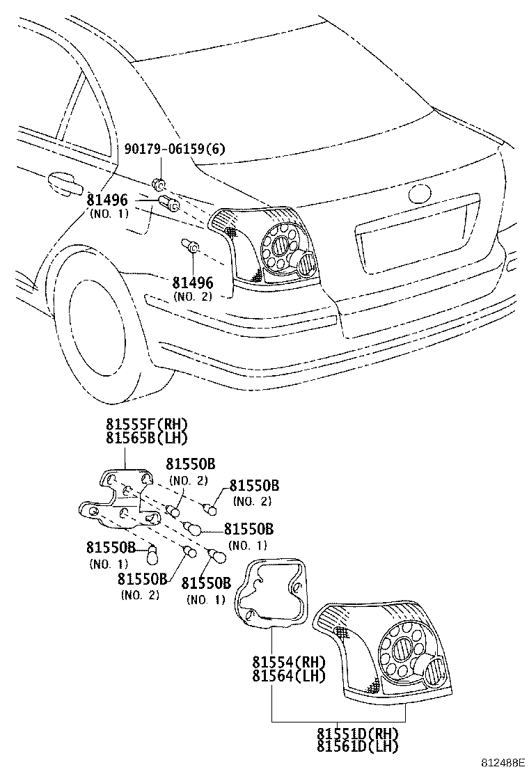 TOYOTA 90080-81035 - Ampoule, feu (arrière) de brouillard parts5.com