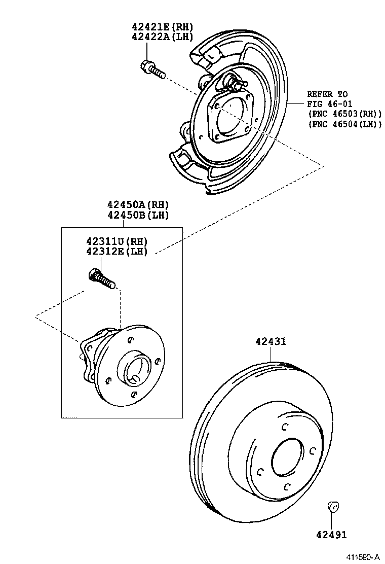 TOYOTA 42450-02060 - Radlagersatz parts5.com