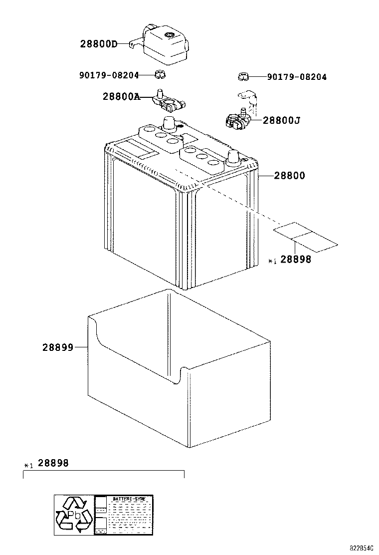 TOYOTA 288000N030 - Starter akumulator parts5.com