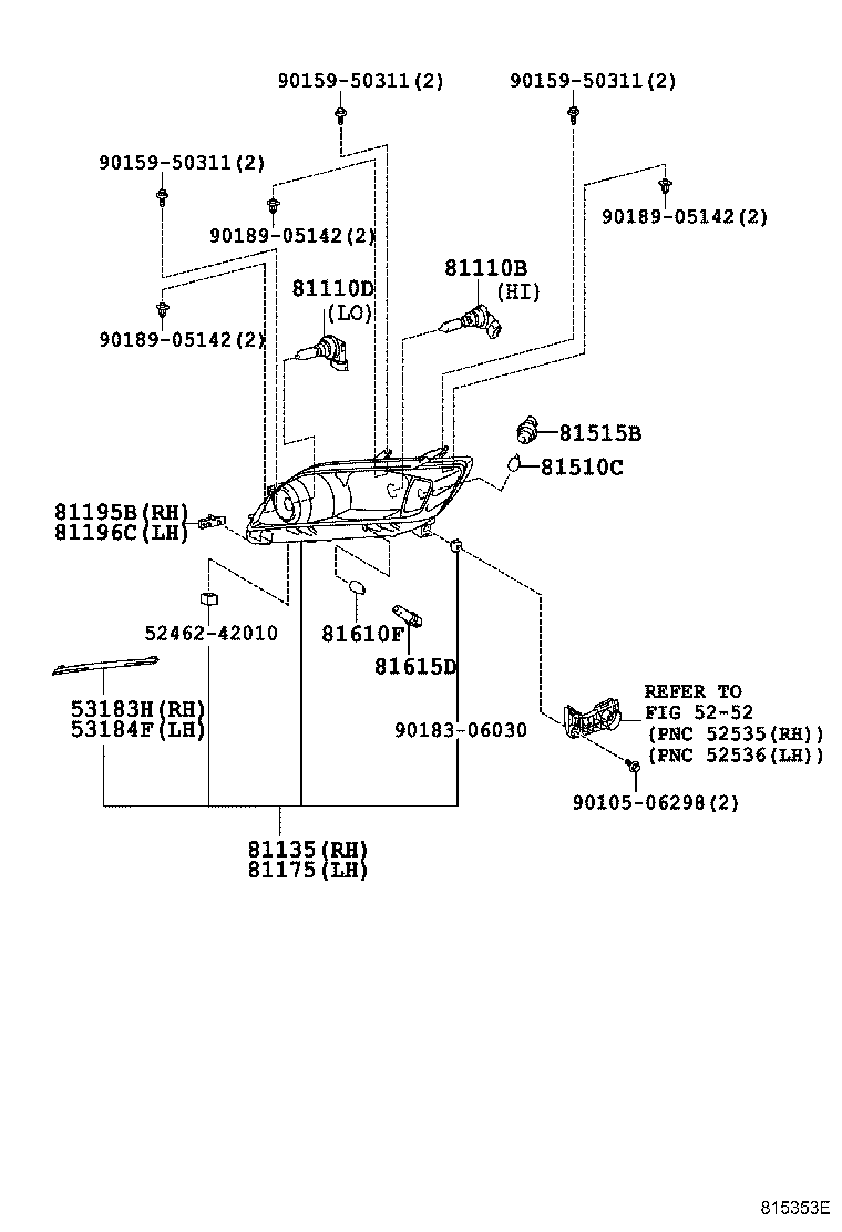 TOYOTA 9098113082 - Hõõgpirn,udutuled parts5.com