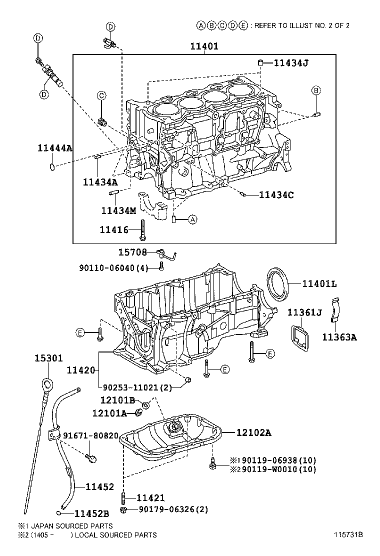 TOYOTA 90311-76002 - Yağ keçesi, Krank mili parts5.com