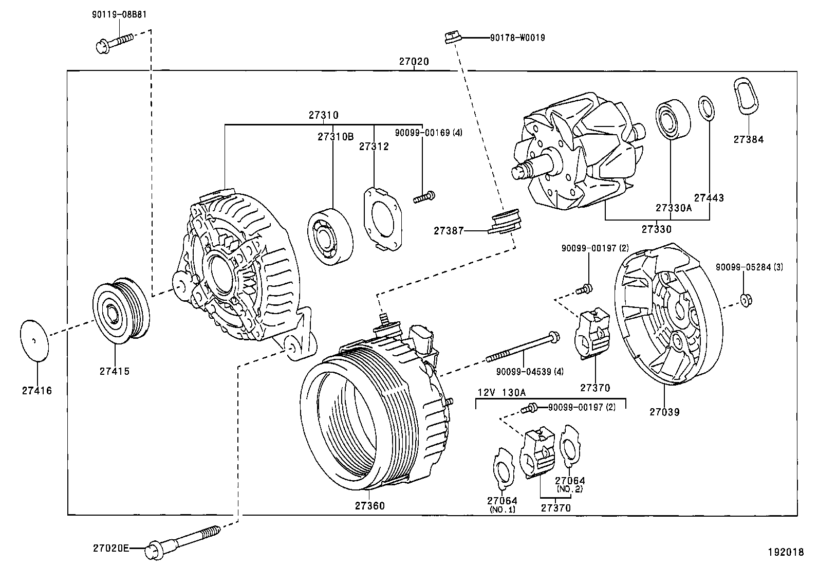 TOYOTA 27060-27090 - Generaator parts5.com